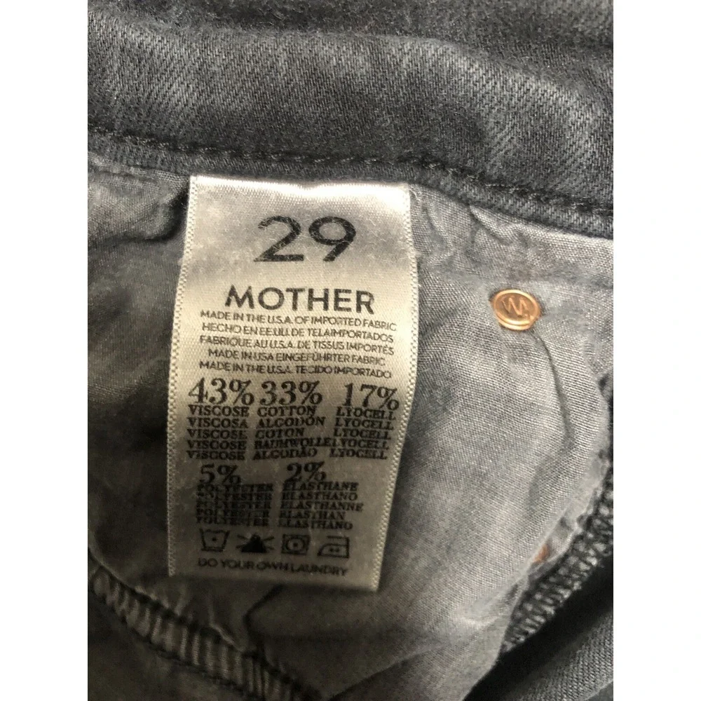 Mother Jeans‎ Women's 29 Black The Charmer Skinny Ankle Denim